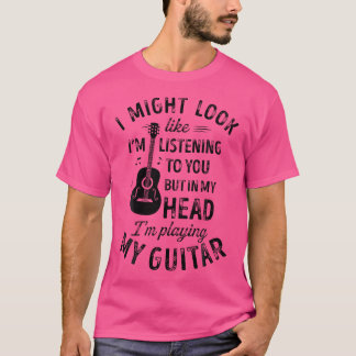 私はギタ君に似てい聞るかもおもしろいしれない Tシャツ