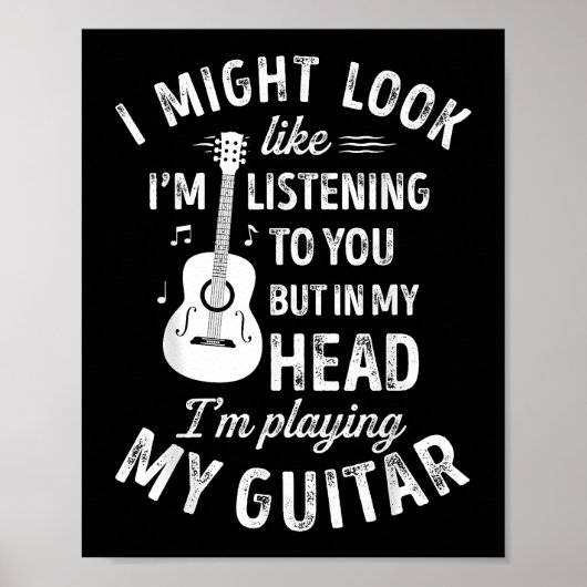 私はギタ君に似聞ているかもおもしろい知れない ポスター (正面)