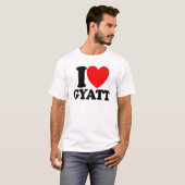 私はギャットメンズギャットが大好き Tシャツ (正面フル)