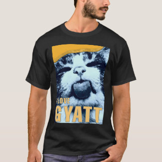 私はギャット猫ミームが大好き Tシャツ