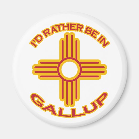 私はギャラップに乗りたい マグネット (正面)