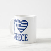 私はギリシャが大好きだ コーヒーマグカップ (正面左)