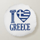 私はギリシャが大好きだ ラウンドクッション (裏面)