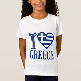私はギリシャが大好きだ Tシャツ