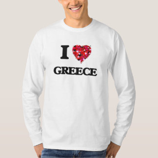 私はギリシャを愛します Tシャツ