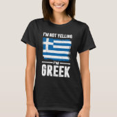 私はギリシャ人だと叫んではいない Tシャツ (正面)