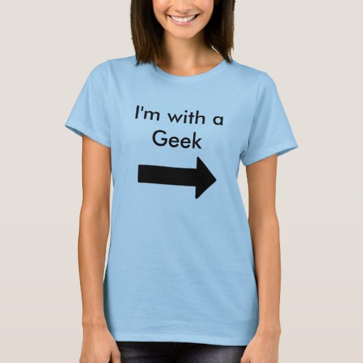 私はギークとあります Tシャツ (正面)