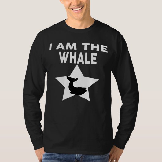 私はクジラです   クジラ Tシャツ (正面)
