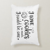 私はクッキーが大好きで、私もクッキーを食べられるのかもしれない アクセントクッション (正面(垂直))