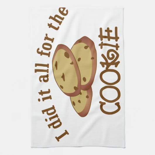 私はクッキーのためのそれをすべてしました キッチンタオル (縦)