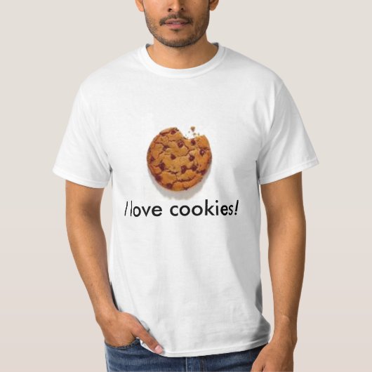 私はクッキーを愛します! Tシャツ (正面)