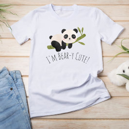 私はクマっぽい可愛いキッズグラフィックTシャツ ベビーTシャツ