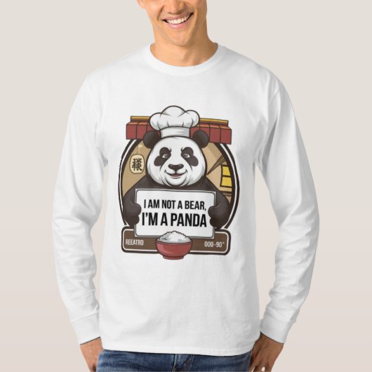 私はクマではなく、パンダだ Tシャツ (正面)