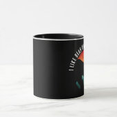 私はクマと多分3人が好きだ マグカップ (中央)