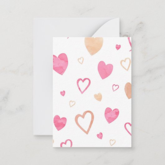 「私はクマと幸せあなたは私の友人の子供のバレンタイン ノートカード (裏面)