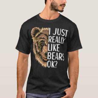 私はクマのアパレルのグリズワイルドが大好き Tシャツ