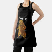 私はクマのグリズリーとブラウンベア エプロン (インサイチュ)