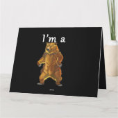 私はクマのグリズリーとブラウンベア カード (裏面)