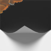 私はクマのグリズリーとブラウンベア ラッピングペーパー (角)