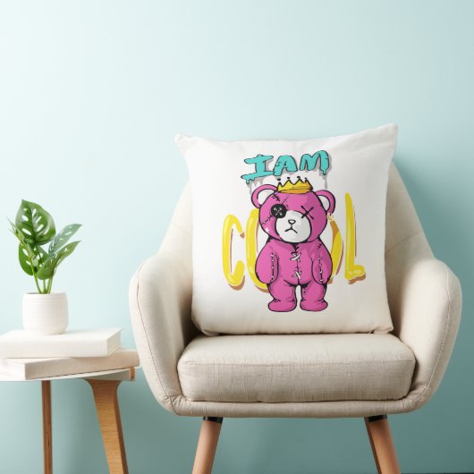 私はクマクールだ – 扱うには寒すぎる! クッション (椅子)