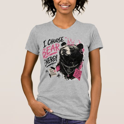 私はクマ エネルギーを選択する Tシャツ (正面)