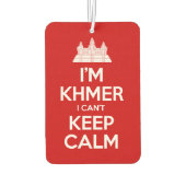 私はクメールよ落ち着いて保いない カーエアーフレッシュナー (裏面)