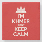 私はクメールよ落ち着いて保いない ストーンコースター (正面)