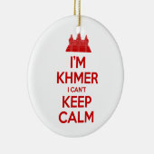 私はクメールよ落ち着いて保いない セラミックオーナメント (右)