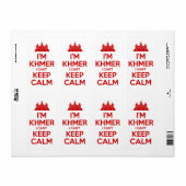 私はクメールよ落ち着いて保いない ラベル (フルシート)