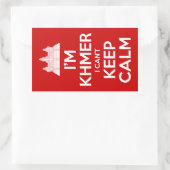 私はクメールよ落ち着いて保いない 長方形シール (バッグ)