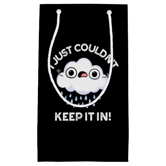 私はクラウド保プンダークBGでおもしろいはできなかった スモールペーパーバッグ (正面)