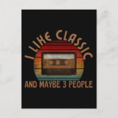 私はクラシックが好きだし、3人も好きだ ポストカード (正面)