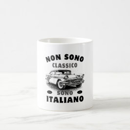 私はクラシックではない、私はイタリアン：ソノ・イタリアーノ コーヒーマグカップ
