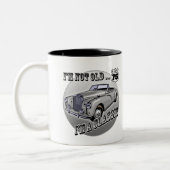 私はクラシックな第75誕生日プレゼントです ツートーンマグカップ (左)