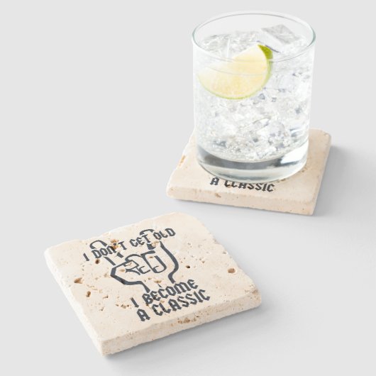 私はクラシック ストーンコースター (横)