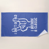 私はクラシック ビーチタオル (正面)