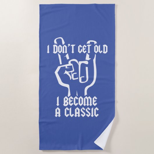 私はクラシック ビーチタオル (正面)