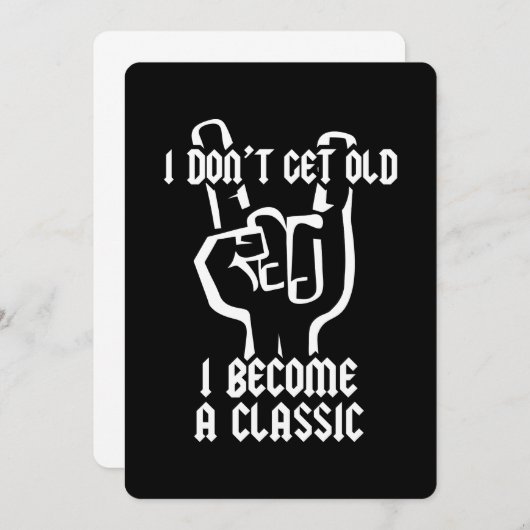 私はクラシック 招待状 (正面/裏面)