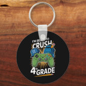 私はクラッシュする準備ができている4年生新学期ゲーマー キーホルダー (正面)