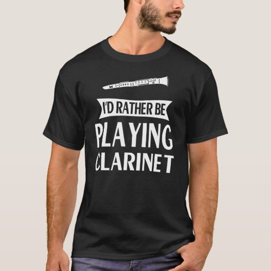 私はクラリネットの遊方がいい Tシャツ (正面)