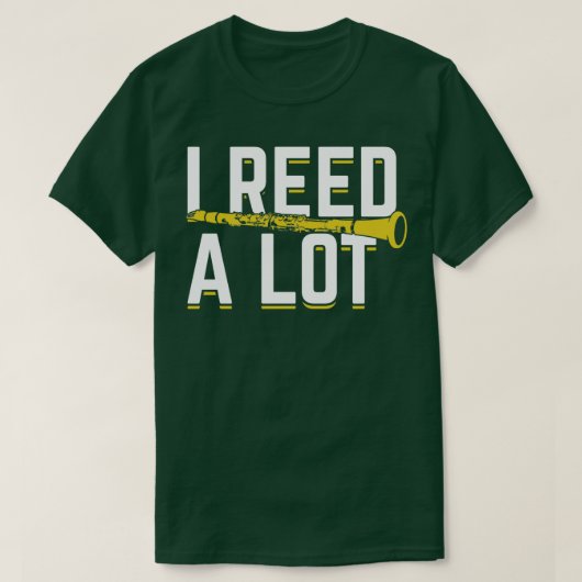 私はクラリネットプレーヤーのクラリネストギフトをたくさんリード Tシャツ (デザイン正面)