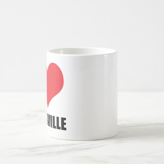 私はクラークスビルが大好き コーヒーマグカップ (中央)