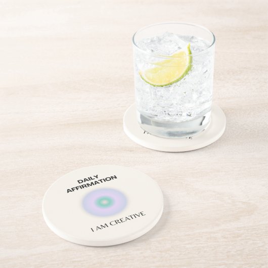 私はクリエイティブの日々の肯定である前向き コースター (側面)