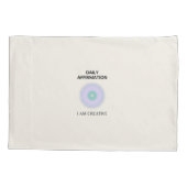 私はクリエイティブの日々の肯定である前向き 枕カバー (裏面)