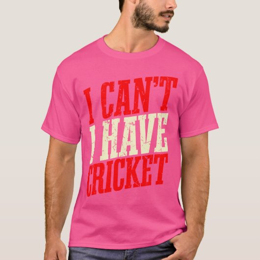 私はクリケットが持てない Tシャツ (正面)