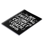 私はクリケットのコーチの言葉を使っていると誓っていない ノートブック (左側)