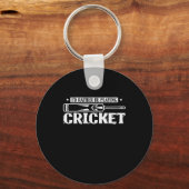 私はクリケットの球技遊を好むだろう キーホルダー (正面)