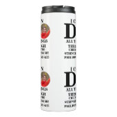 私はクリスチャンの写真バイブルの聖句を行うことができるすべてのこと タンブラー (裏面)