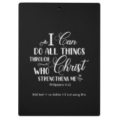 私はクリスチャンの聖書のクリップボードのすべてを行うことができる クリップボード (裏面)