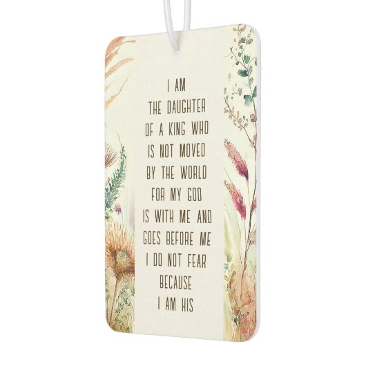 私はクリスチャン引用文の娘だ カーエアーフレッシュナー (左)